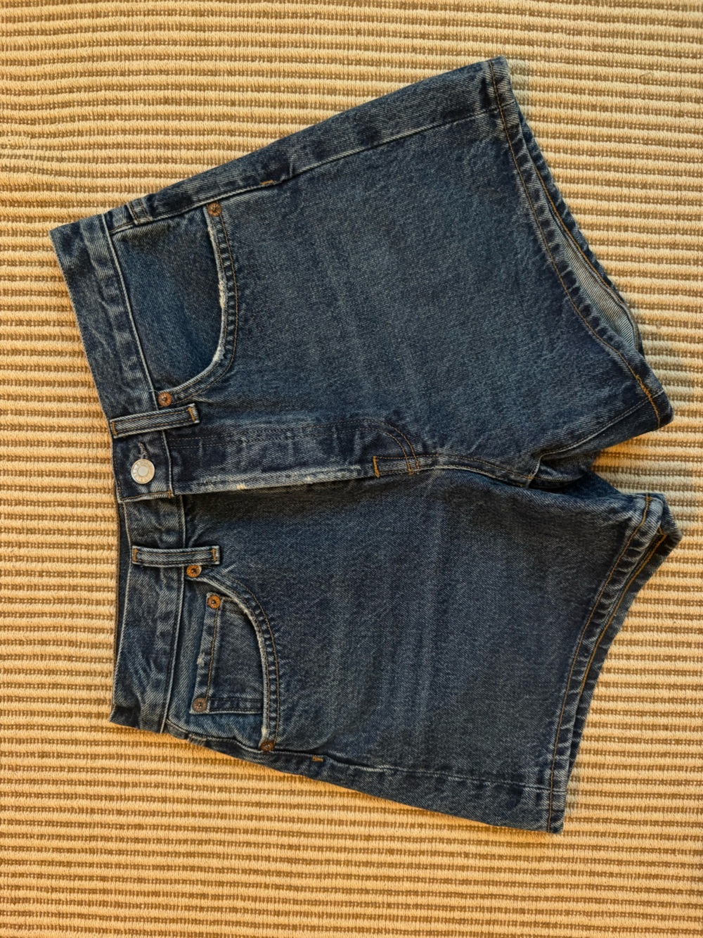 Agolde Parker long Jean shorts size 25